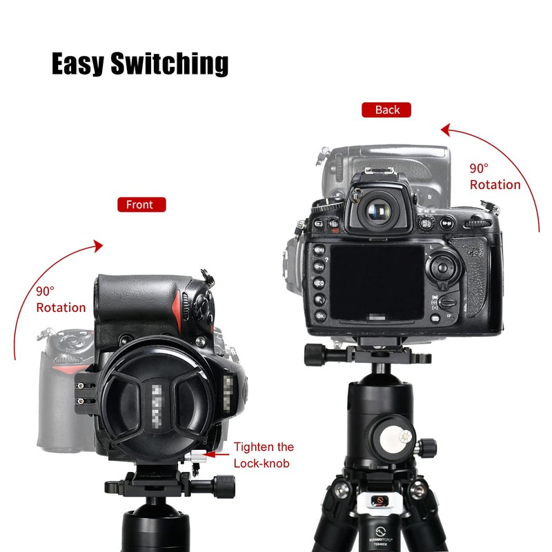 SUNWAYFOTO LS-75 75 mm Universal Swivel Cuff for DLSR Cameras,