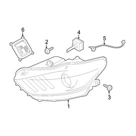 2015-2016 Ford Mustang Headlight Lamp Wire Harness Wiring OEM FR3Z13A006A