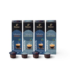 Tchibo Cafissimo Barista Edition Tasting Set Various Varieties Caffè Crema and Espresso, Premium Quality, 40 Pieces (4 x 10 Capsules), Sustainable & Fair Trade