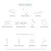 Moen EB500-R 2-Series Standard Non-Electronic Bidet Seat for Round Toilets,