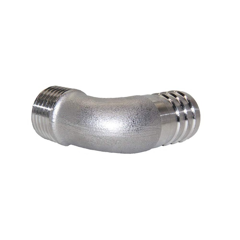 Beduan Stainless Steel Elbow 1" Hose Barb x 3/4" Male