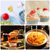 100 PCS Cocktail Sticks Wooden Toothpicks Disposable Cocktail Sticks Party