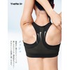 Yvette Anti-Bounce Sports Bra, Front Opening, Fitness, Running Bra, Sweat