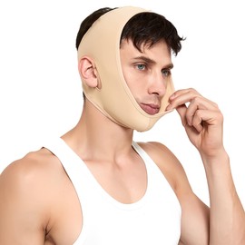 GGUFAY V-Linien-Maske, Wiederverwendbarer Kinnriemen, Doppelkinn-Entferner, Lifting-Maske, Lifting-Bandage, für den täglichen Gebrauch