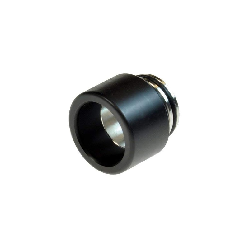 Armerah 810 Drip Tip eCig Mouthpiece Short/Wide Coloured-POM/Stainless-Steel Single Black