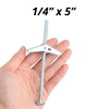 HASWARE Toggle Bolt Zinc Plated Steel and Wing Nut for