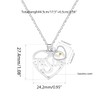 Uloveido Stainless Initial Jesus Necklace, Heart Pendant, Mustard Seed Charms