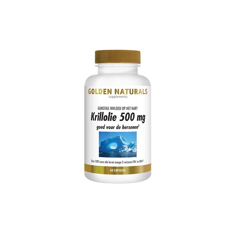 Golden Naturals Krill Oil 500 mg (60 Softgel Capsules)