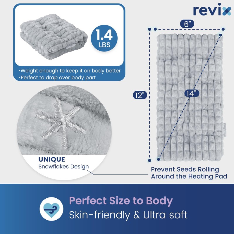 REVIX Microwave Heating Pad, 6 * 12" Multipurpose Heating Pad