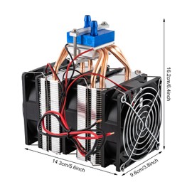 120W Electronic Semiconductor Cooler, Semiconductor Refrigeration Water Chiller, Water Cooling System Cooler Device, for 10-30L Aquariums, PC Liquid Cooling