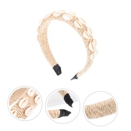 Outanaya Baroque Headband for Women Vintage Style Hairband Comfortable Rope Shell Design for Parties Daily Wear Unique for Friends