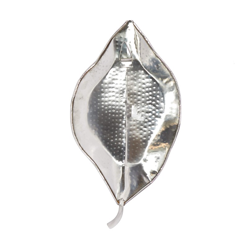 Deco 79 Stainless Steel Metal Single Candle Wall Sconce, 12"