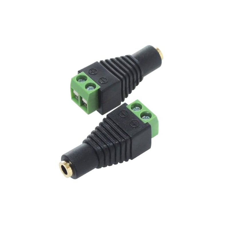 KAUMO 3.5mm 2 Pole Mono Mini Jack Screw Down DIY