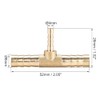 TA-VIGOR Tee Brass Barb Reducer Fitting, 3 Way Splitter Connector