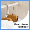 8 PCS Curtain Rod Holder Invisible Shower Rod Retainer No