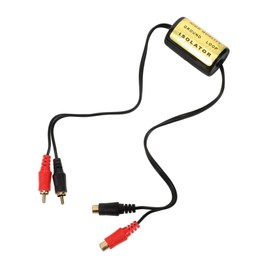 GRIRIW Ground Noise Filter for Car Audio Audio Filter Eliminates Unwanted Sound Easy Installation for Vehicle Use