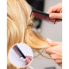 HSIXHAF Pack of 2 Hairdresser Back Comb Triple Toupe Comb