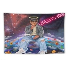 Juic Wrld Album Flag Tapestry Rapper Music Singer Tapestry Funny Poster for College Party Room Indoor and Outdoor Decor - Size: 30x40in
