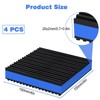 4 PCS Hard Rubber Anti Vibration Pads, 4" x 4"
