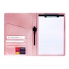 Leather Resume Storage Clipboard Folder Portfolio - GES Clipboard A4