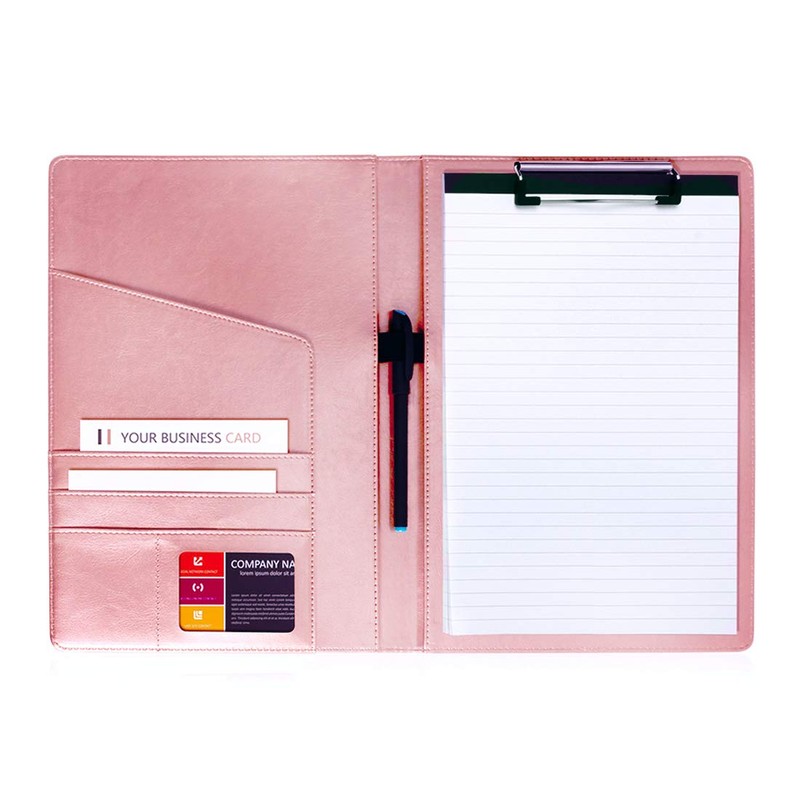 Leather Resume Storage Clipboard Folder Portfolio - GES Clipboard A4
