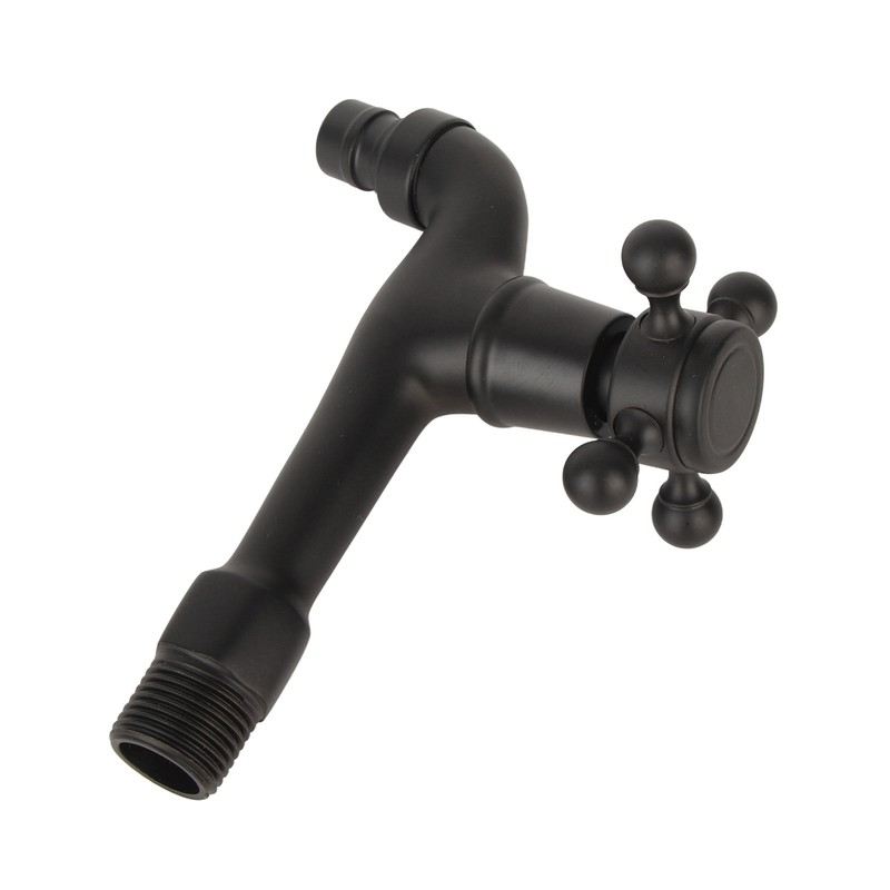 G1/2in Wall‑in Antique Brass Faucet Washing Machine Single Cold Water