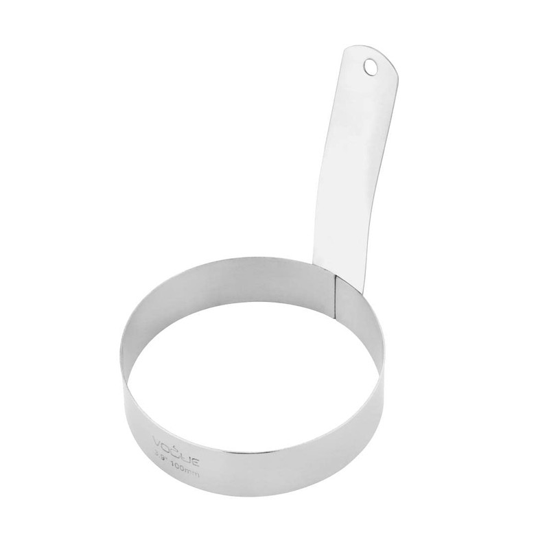 Vogue GD696 Long Handled Egg Ring, Stainless Steel, 100 mm