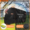 Bike Cover for 2 or 3 Bikes Outdoor Waterproof, 300D