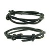 (set of 2) Adjustable 3.0mm Thick Leather Cord Surf Bracelet