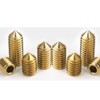 BOZONLI Grub Screws Metric Thread Brass Cone Point Hex Socket