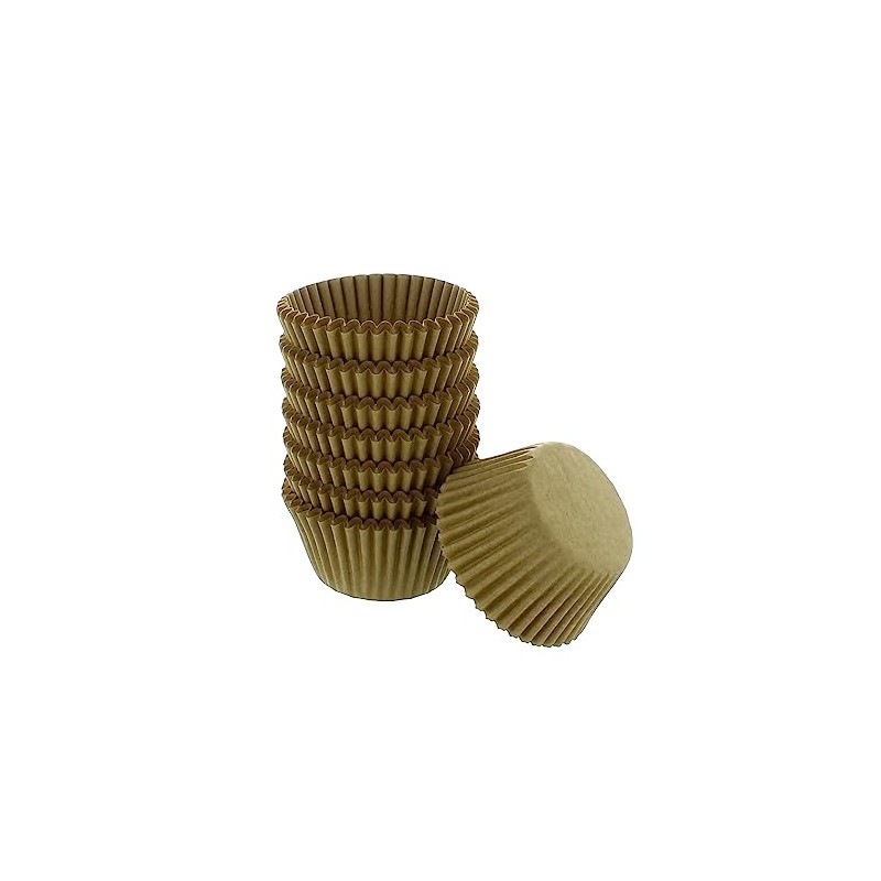 Culpitt Select Kraft Cupcake Cases - 200-50mm Baking Cups, Brown