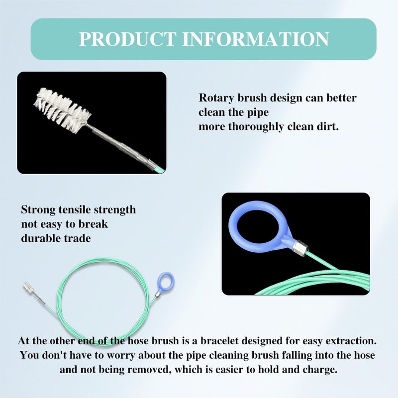 Auto Sunroof Drain Cleaning Tool, Tube Cleaning Brush Slim Drain