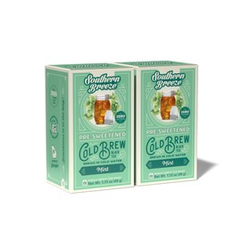 Southern Breeze Cold Brew Sweet Tea Mint Iced Tea with Black Tea and Zero Carbs Zero Sugar, 20 Individually Wrapped Tea Bags (Pack of 2) Southern Sweet Tea Iced Tea Beverage
