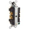 Leviton Straight Blade Single Receptacle, 250 Vac, 20 A, 2
