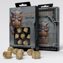 rdwa08 - set 7 dadi - dwarven dice set:gold