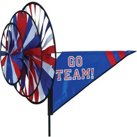 Premier 22157 Triple Spinner with Go Team Label, 33 by 27-Inch, Blue/Red
