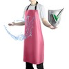 Vammcht Adjustable Bib Apron - Heavy Duty, Waterproof Plastic Apron