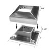 Stainless Steel 316 Grade 4″ x 4″ Base Flange Cover