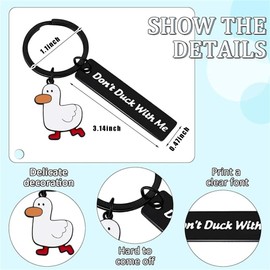 CYGMRFH 3 Stücke Ente Schlüsselanhänger,Key Ring Duck,Schlüsselanhänger Entchen,Schöne ente schlüsselanhänger metall,für Schlüsselring Anhänger,Geldbörse Dekoration Geschenk