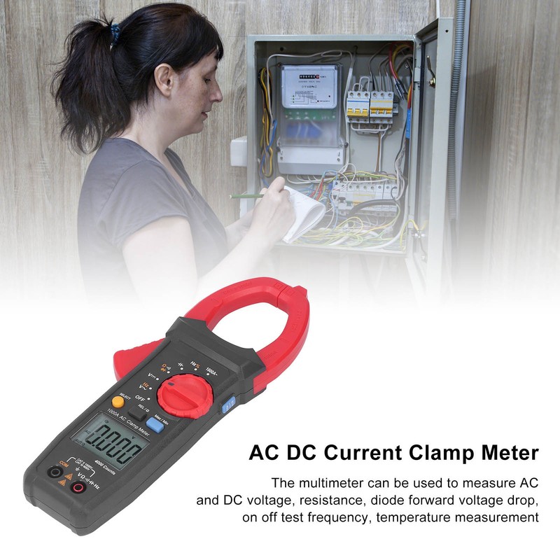 Digital Clamp Multimeter AC DC Current Resistance Repair Meter Digital