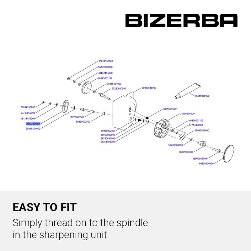 Bizerba Sharpening Stone for GSP and VS Series Bizerba Meat