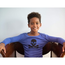 Leveret Two Piece Pajama Skull Blue 14 Years