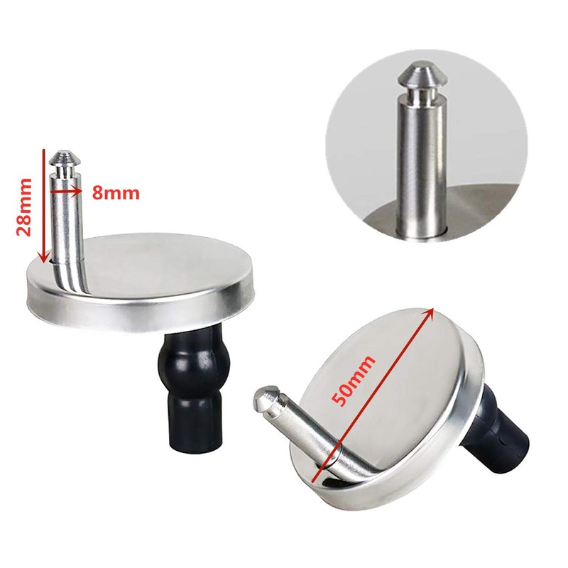 1 Pair Toilet Seat Fixings Universal Toilet Seat Hinge with