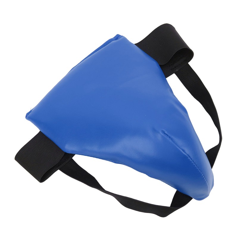 Groin Guard PU Leather Adjustable Elastic Band Boxing Groin Protector