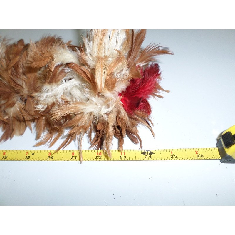 Real Chicken Hen's Feather Duster 24 Inch Long Total Length,
