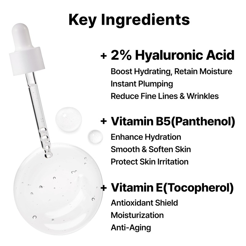 DearMYDEW 2% Hyaluronic Acid Serum with Vitamin B5, Hyalu B5