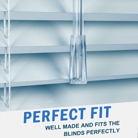 Blind Wand Replacement with Hook, 12 Inches Window Blind Tilt Wand with Hook and Grip, Clear Blind Wand (1 Pack)