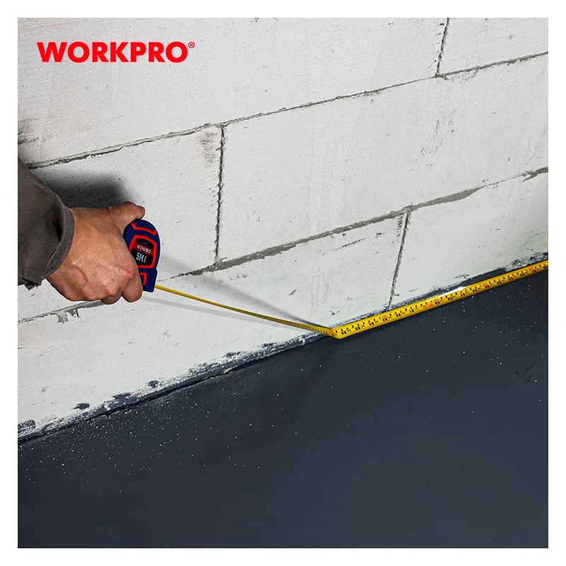 WORKPRO Plastic Tape 5m 19mm 12.5 x 8 x 8cm