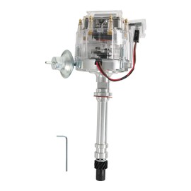 HEI Distributor Clear Cap Compatible with Chevy GM SBC V8 283 305 307 327 350 400 Small Blocks BBC 396 427 454 Big Block 65K Coil 7500 RPM