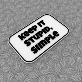 Clever Contraptions Keep It Stupid, Smile Sign – 3D Printed Fun Decor for Home or Office